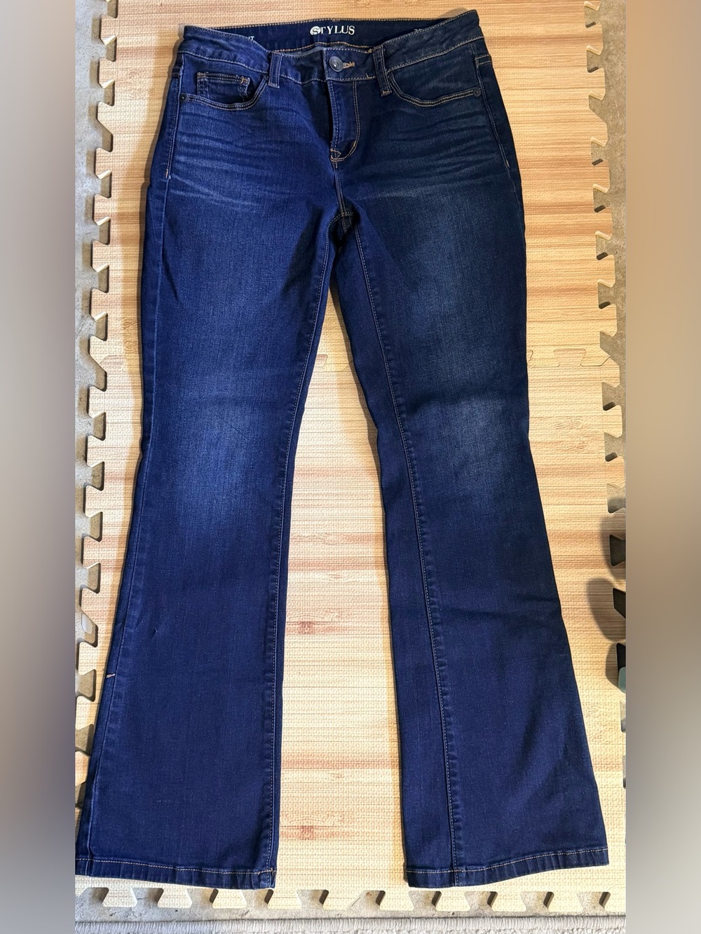 STYLUS Dark Blue Bootcut Jeans